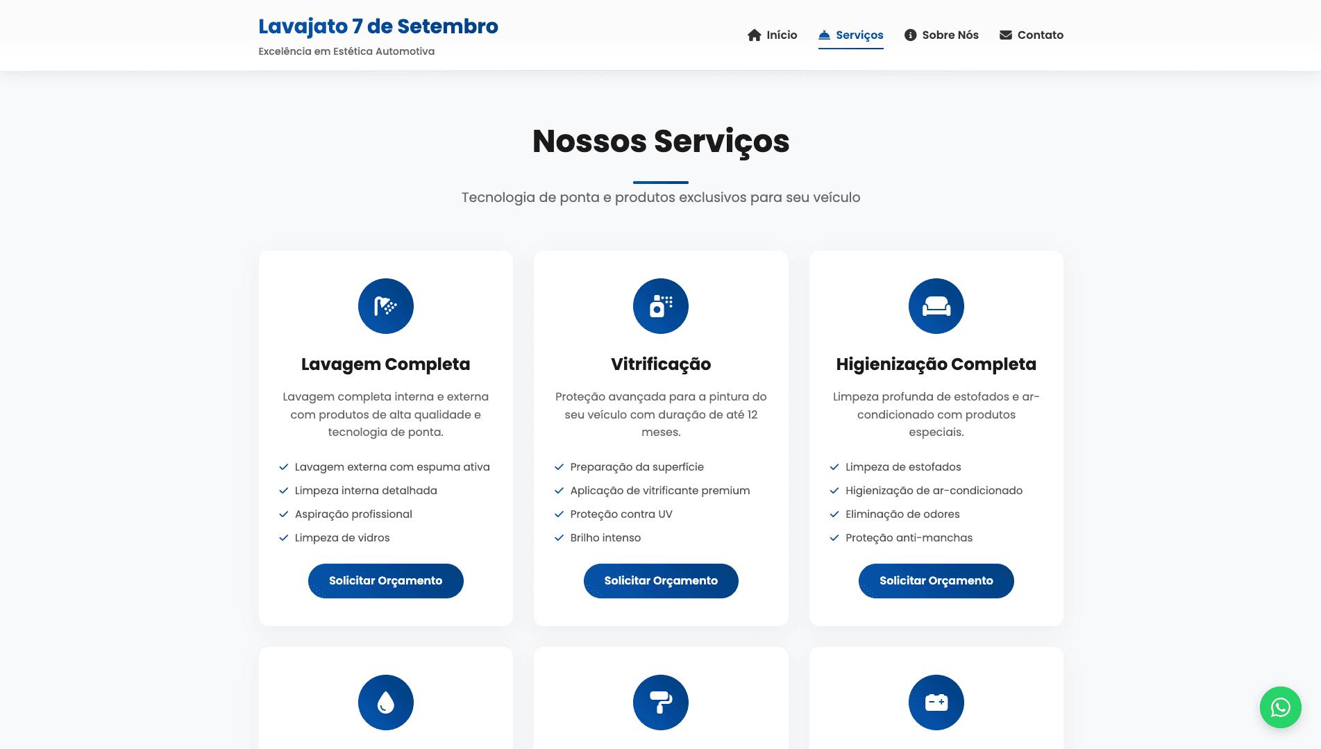 Sistema de Gestão para Lava Jatos