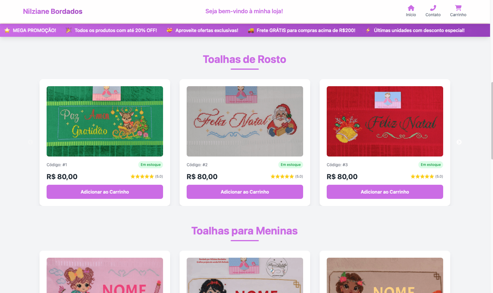 E-commerce de Bordados